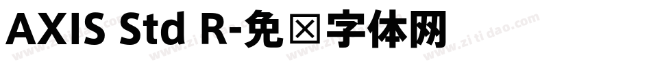 AXIS Std R字体转换